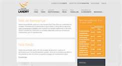 Desktop Screenshot of landryinvest.com