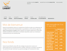 Tablet Screenshot of landryinvest.com